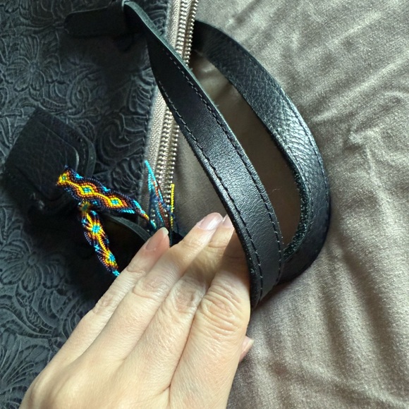 Elegant Gray Embossed Tote Bag - Picture 11 of 14